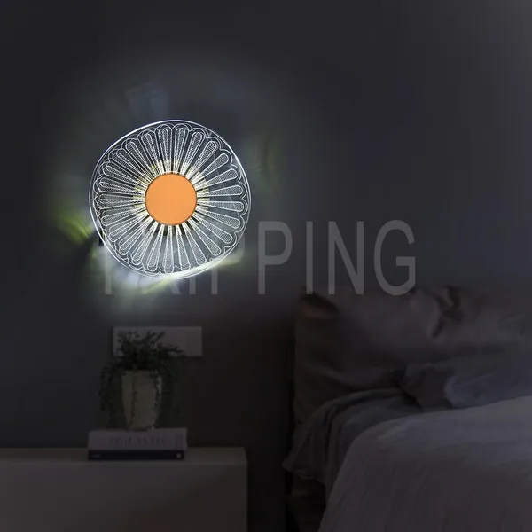 Gold_&_White_Decorative_7_Watt_Led_Ceiling_Cum_Wall_Lamp