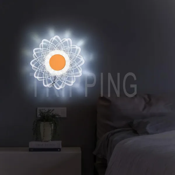 Gold_&_White_Decorative_7_Watt_Led_Ceiling_Cum_Wall_Lamp