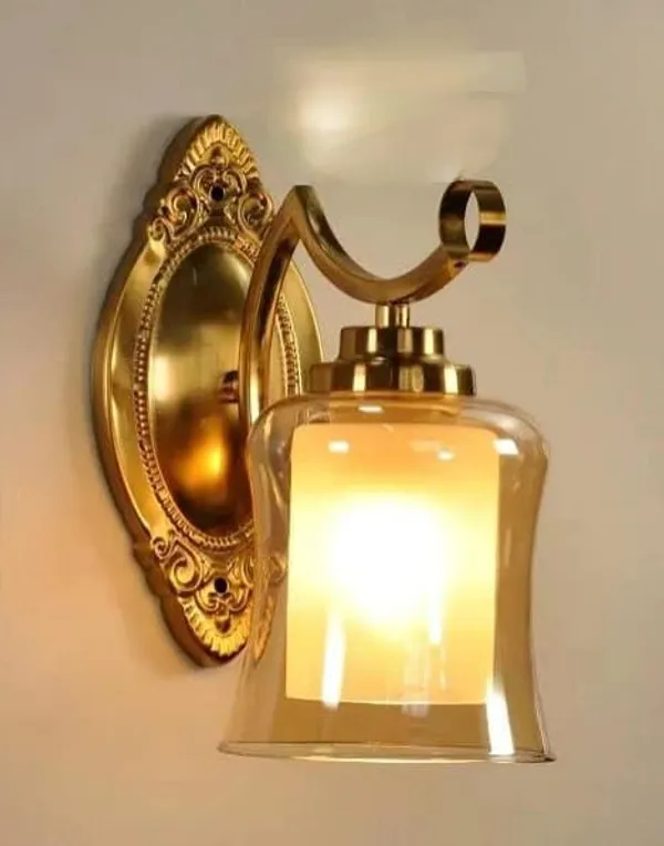 Gold_Decorative_Double_Glass_Shade_Wall_Lamp
