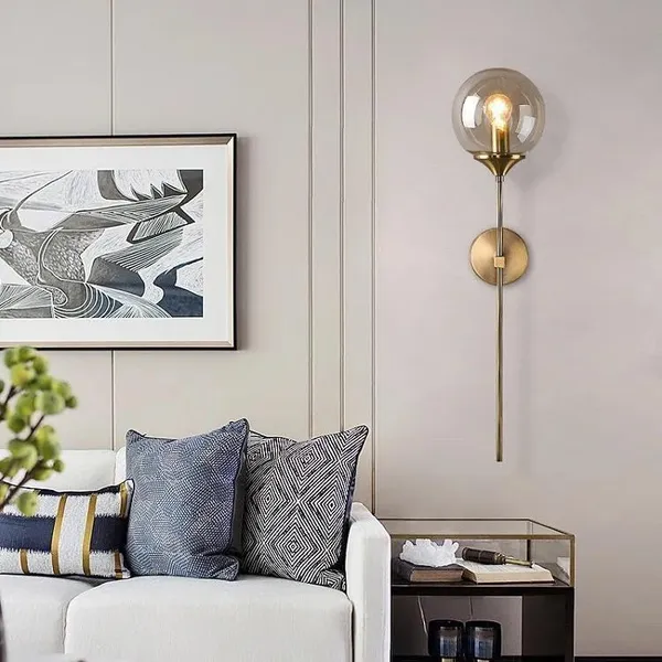 Gold_Decorative_Amber_Glass_Glass_Ball_Wall_Light