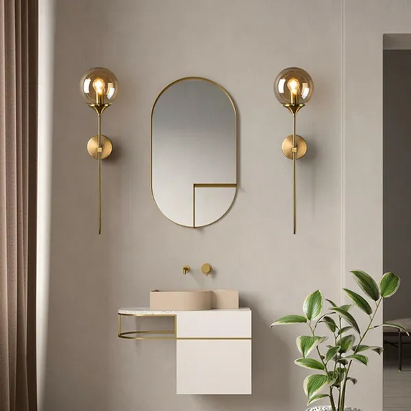 Gold_Decorative_Amber_Glass_Glass_Ball_Wall_Light