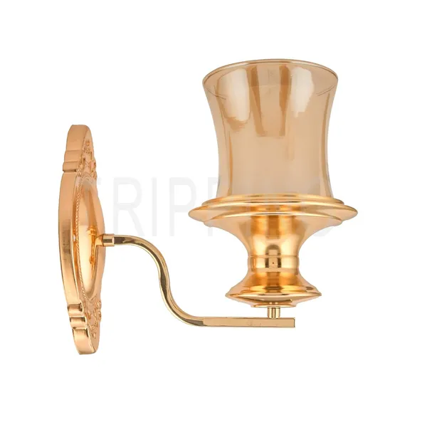 Gold_Decorative_Elegant_7_Watt_Classic_Wall_Lamp_With_Amber_Glass_Shade