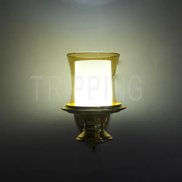 Gold_Decorative_Elegant_7_Watt_Classic_Wall_Lamp_With_Amber_Glass_Shade