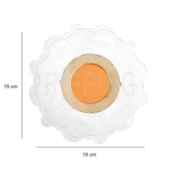 Gold_&_White_Decorative_7_Watt_Led_Ceiling_Cum_Wall_Lamp_With_Frosted_Acrylic_Crisscross_Design