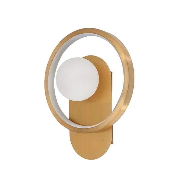 Gold_&_Clear_Decorative_Circular_12_Watt_Led_Wall_Lamp