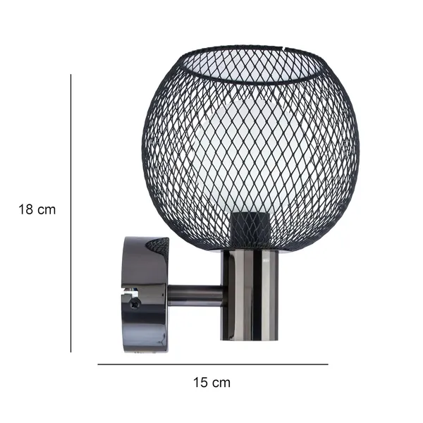 Multicolour_Decorative_8_Watt_Wall_Lamp_With_Frosted_Glass_Dome