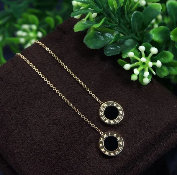Stainless_Steel_Gold_Plated_Roman_Numerals_Long_Chain_Earring_For_Women_&_Girls
