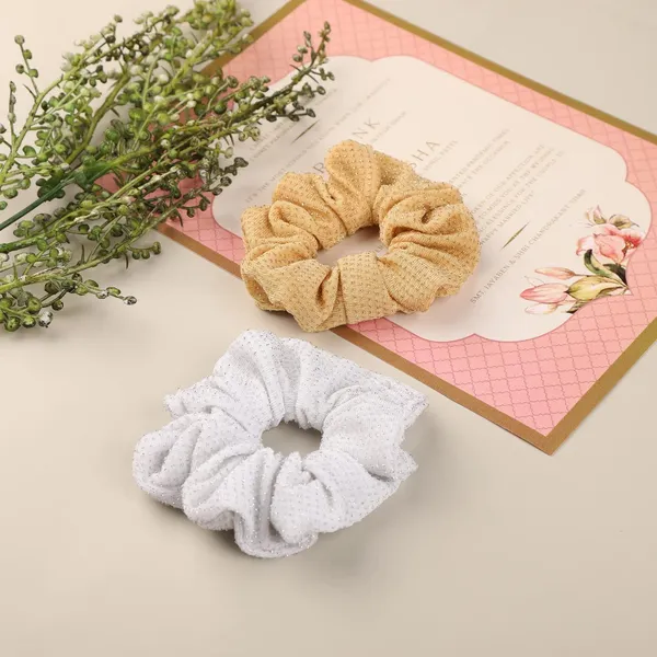 2_Pcs_Satin_Silk_Women_Scrunchies_Hair_Band_For_Women_&_Girls