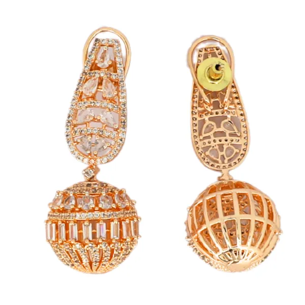 AD_and_saphhire_ball_drop_dangle_earrings_For_Women_&_Girls
