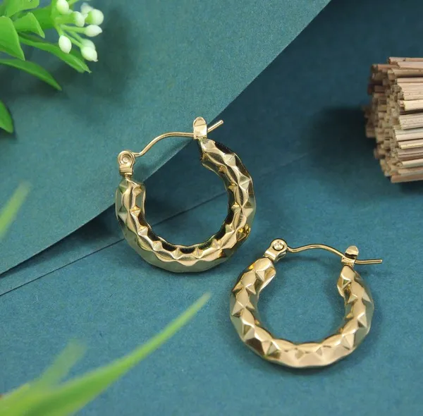 Stainless_Steel_Anti_Tarnish_Gold_Plated_Hoops_Earring_For_Women_&_Girls