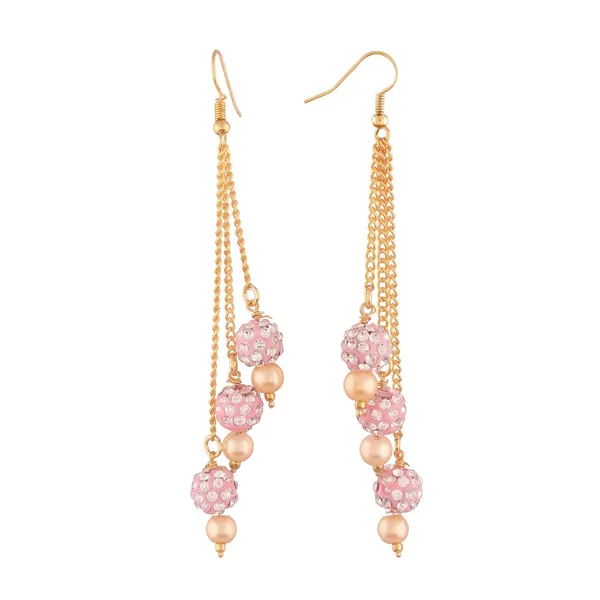 Elegant_Pink_Crystal_and_Pearl_Dangle_Earrings_For_Women_&_Girls
