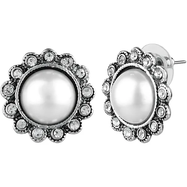 Elegant_Silver_Flo_Stud_Earrings__Delicate_and_Timeless_For_Women_&_Girls