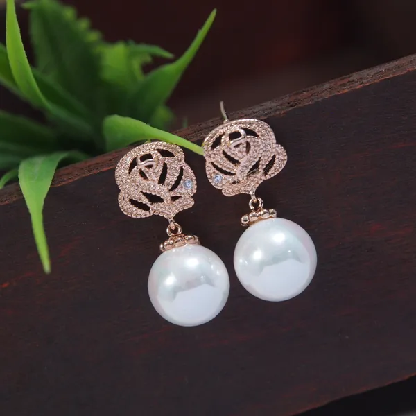 Korean_Rose_Flo_Pearl_Stud_Earring___53_For_Women_&_Girls