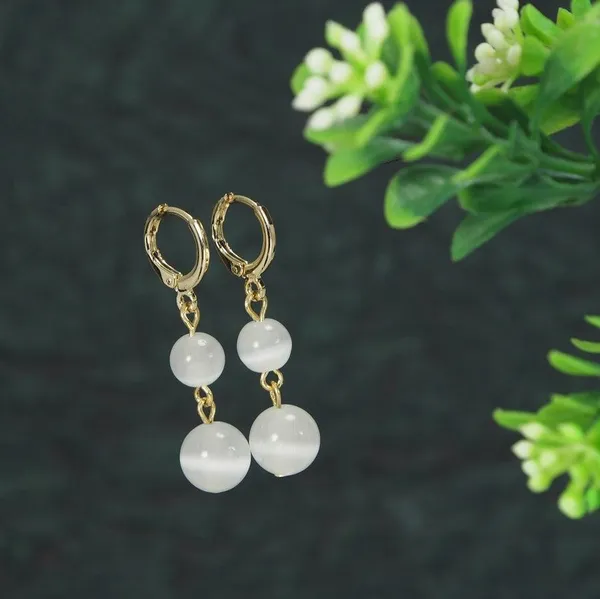 Korean_Gold_Plated_Cat_Eye_Stone_Hoops_Earring__4643_For_Women_&_Girls