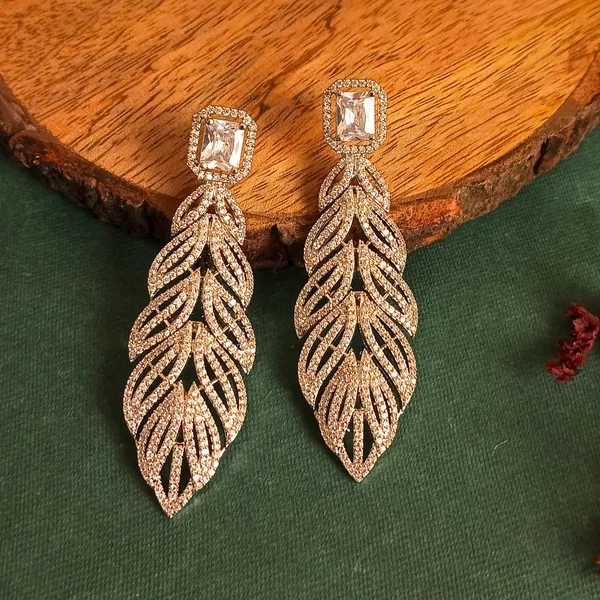 AD_and_emrald_'Pankh'_earrings_For_Women_&_Girls