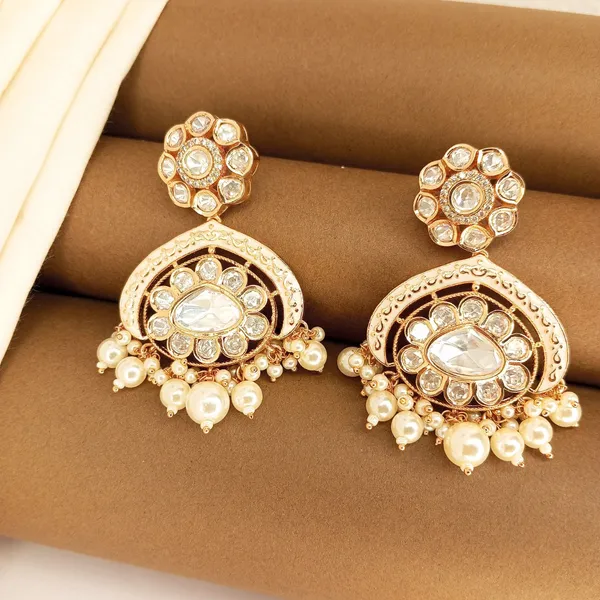 Ivory_Meenakari_Kundan_Polki_Earrings_with_Pearl_Drops_For_Women_&_Girls