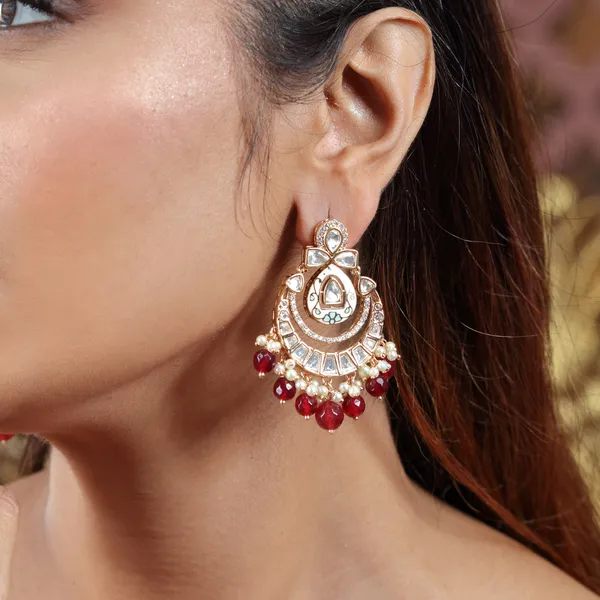 Statement_Meenakari_Polki_Ruby_Chandbali_Earrings_with_Pearl_Drops_For_Women_&_Girls