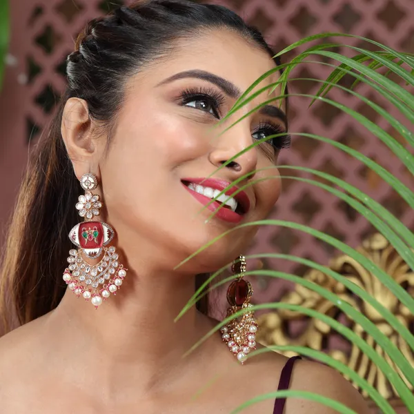 Statement_Polki_Ruby_Chandbali_Earrings_with_Pearl_Drops_For_Women_&_Girls