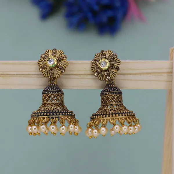 Elegant_Filigree_Jhumka_Earrings_For_Women_&_Girls