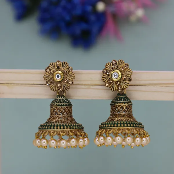 Elegant_Filigree_Jhumka_Earrings_For_Women_&_Girls