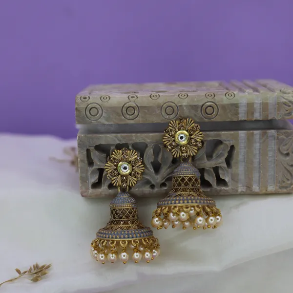 Elegant_Filigree_Jhumka_Earrings_For_Women_&_Girls