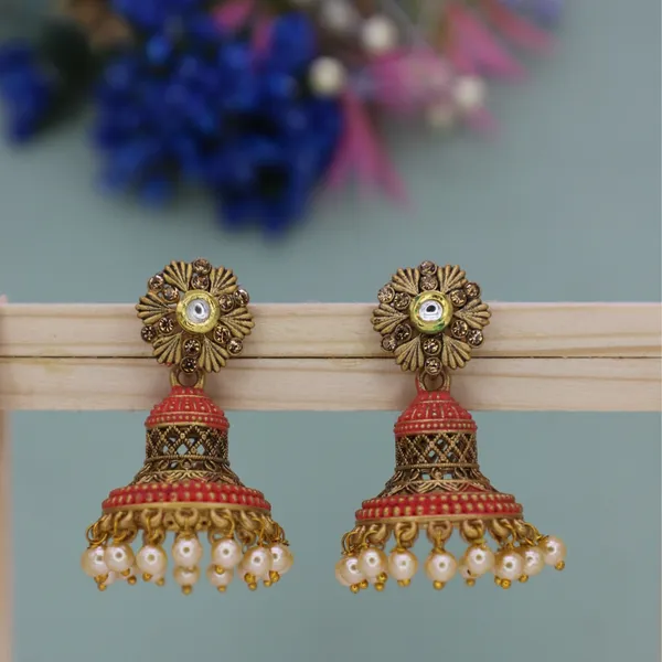 Elegant_Filigree_Jhumka_Earrings_For_Women_&_Girls