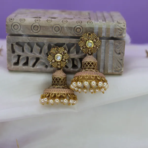 Elegant_Filigree_Jhumka_Earrings_For_Women_&_Girls