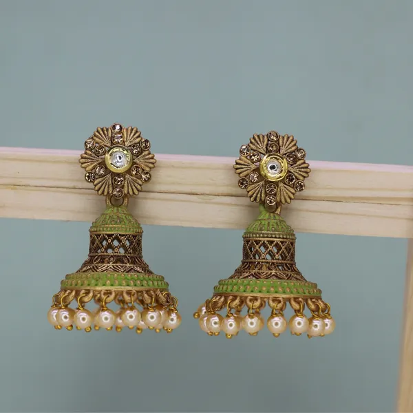 Elegant_Filigree_Jhumka_Earrings_For_Women_&_Girls