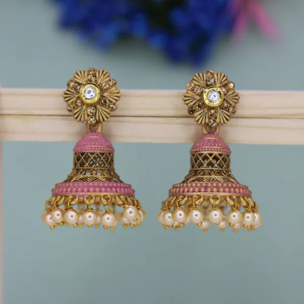 Elegant_Filigree_Jhumka_Earrings_For_Women_&_Girls