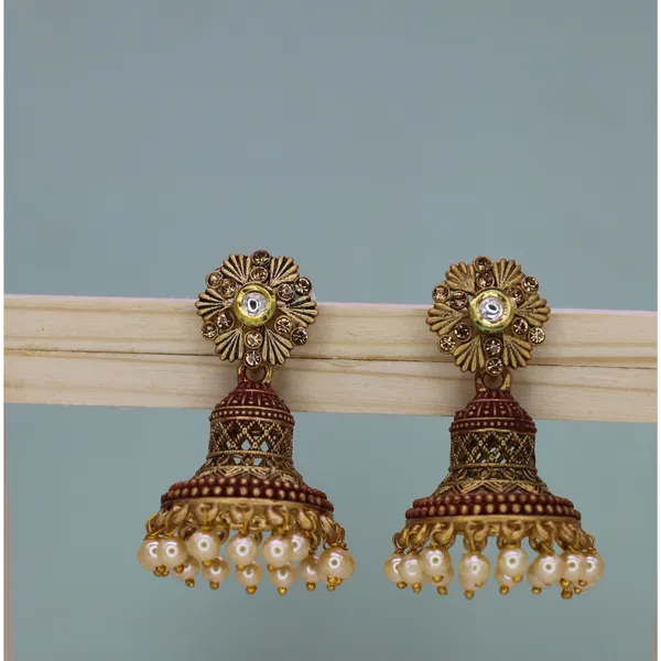 Elegant_Filigree_Jhumka_Earrings_For_Women_&_Girls