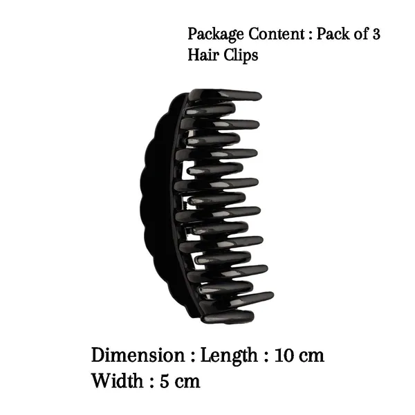 Set_Of_3_Black_Claw_Clip_For_Women_&_Girls