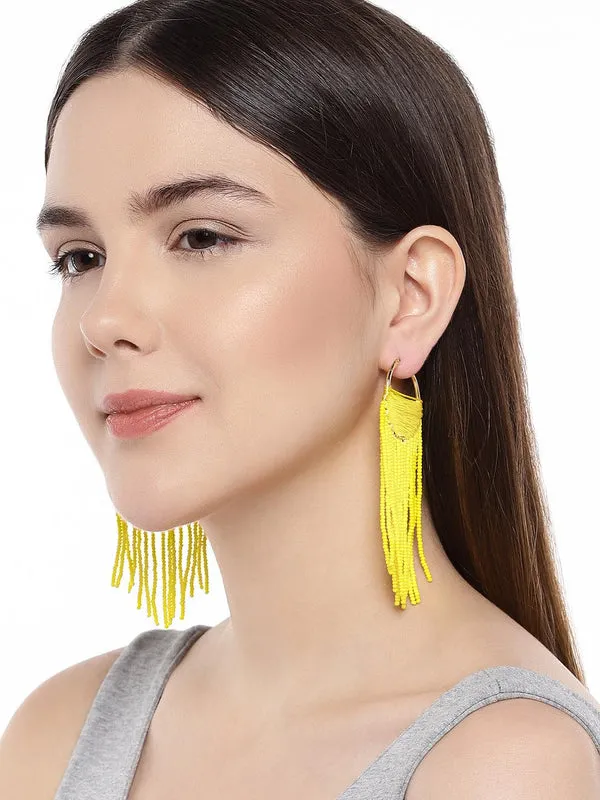 GoldToned_Yellow_Circular_Hoop_Earrings_For_Women_&_Girls