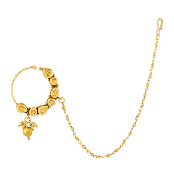 Traditional_Gold-Plated_Nose_Ring_With_Chain_And_Bell_Detail_For_Women_&_Girls
