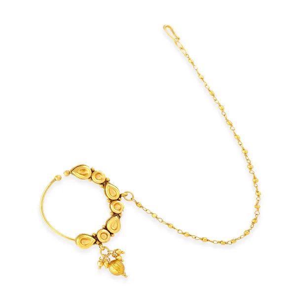 Traditional_Gold-Plated_Nose_Ring_With_Chain_And_Bell_Detail_For_Women_&_Girls