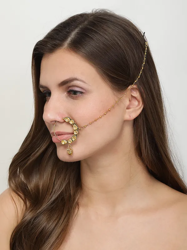 Traditional_Gold-Plated_Nose_Ring_With_Chain_And_Bell_Detail_For_Women_&_Girls
