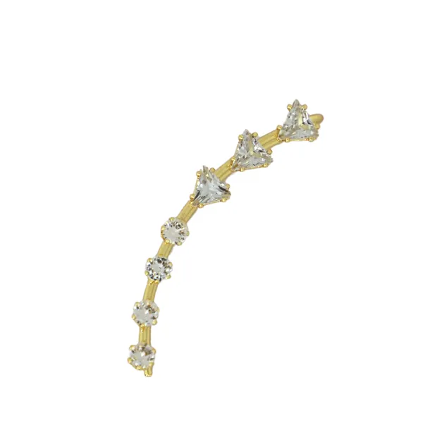 JWELLA_Gold-Plated_Triangle_&_Round_Crystal_Earcuff_for_Women_&_Girls_|_Elegant_Clip-On_Ear_Climber_|_Partywear_Non-Pierced_Statement_Earring