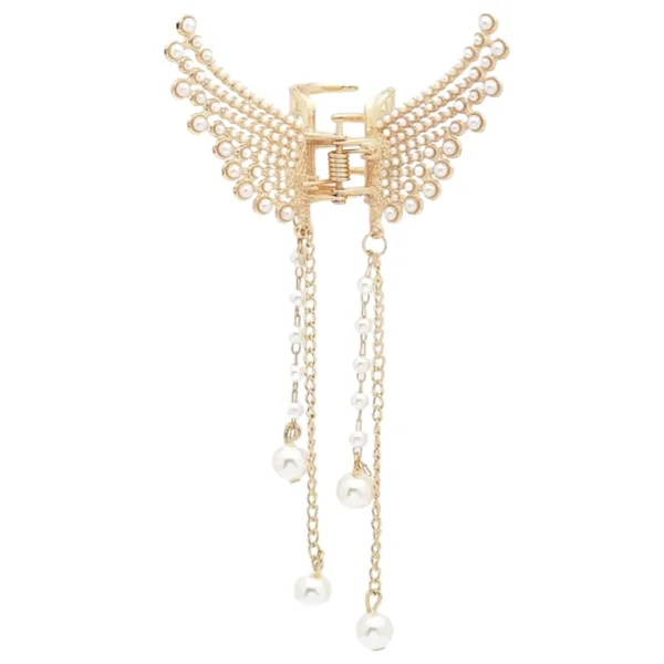 JWELLA_Korean_StyleHair_Clips_For_Women_-_Butterfly_Clips_For_Women,_Korean_Hair_Accessories_-_Butterfly_Clip_With_Pearls_&_Rhinestone_