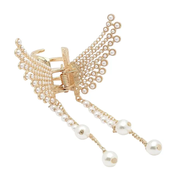 JWELLA_Korean_StyleHair_Clips_For_Women_-_Butterfly_Clips_For_Women,_Korean_Hair_Accessories_-_Butterfly_Clip_With_Pearls_&_Rhinestone_
