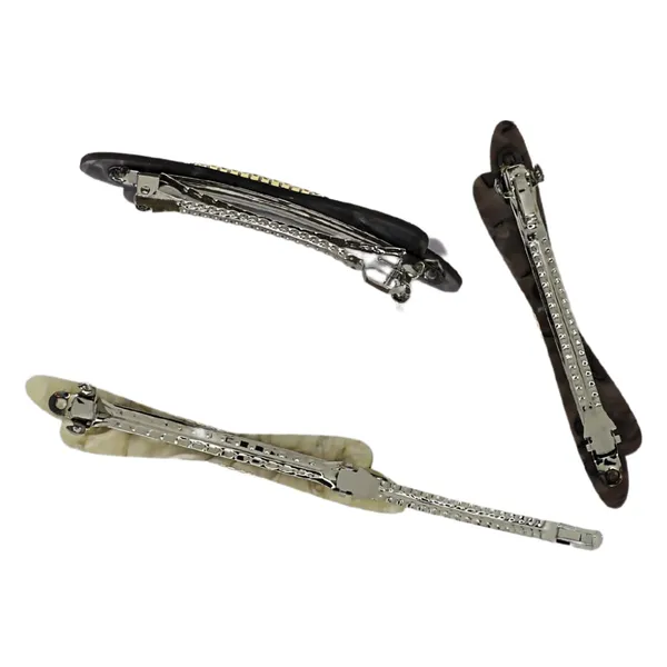 JWELLA_Set_of_3_Elegant_Marble_finish_Hair_Clips_with_Rhinestone_Accents