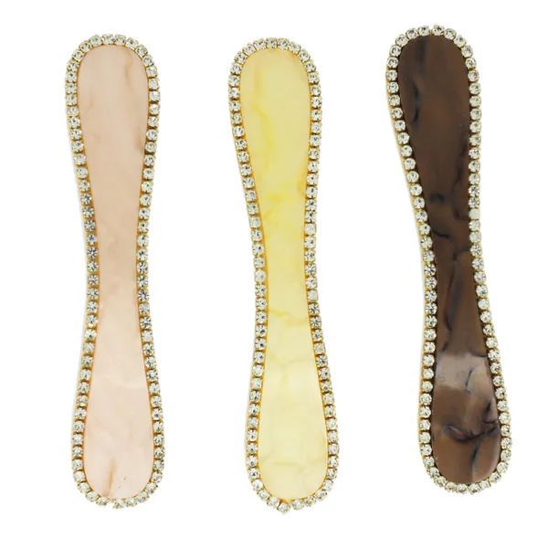JWELLA_Set_of_3_Elegant_Marble_finish_Hair_Clips_with_Rhinestone_Accents