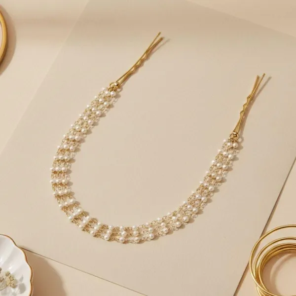 JWELLA_Traditional_Gold_Plated_Brass_Hair_Side_Pin_with_Multi-Layer_Pearl_Chains_|_Elegant_Ethnic_Hair_Accessory_for_Women_|_Bridal_&_Festive_Hairstyle_Enhancer