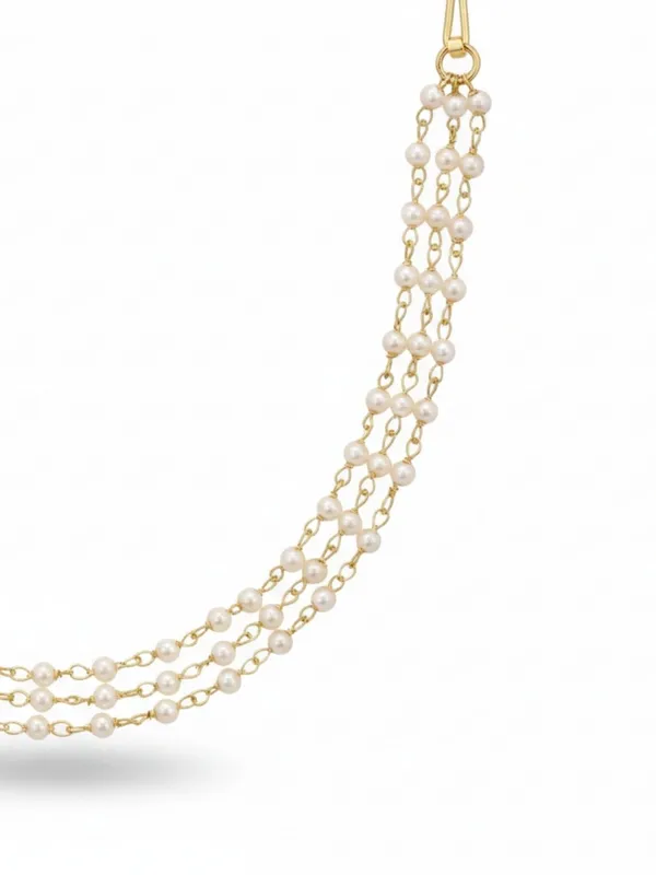 JWELLA_Traditional_Gold_Plated_Brass_Hair_Side_Pin_with_Multi-Layer_Pearl_Chains_|_Elegant_Ethnic_Hair_Accessory_for_Women_|_Bridal_&_Festive_Hairstyle_Enhancer