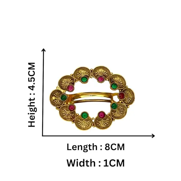 JWELLA_Traditional_Gold-Plated_Multi-Peacock_Hair_Clip_with_Pearls_and_Stones