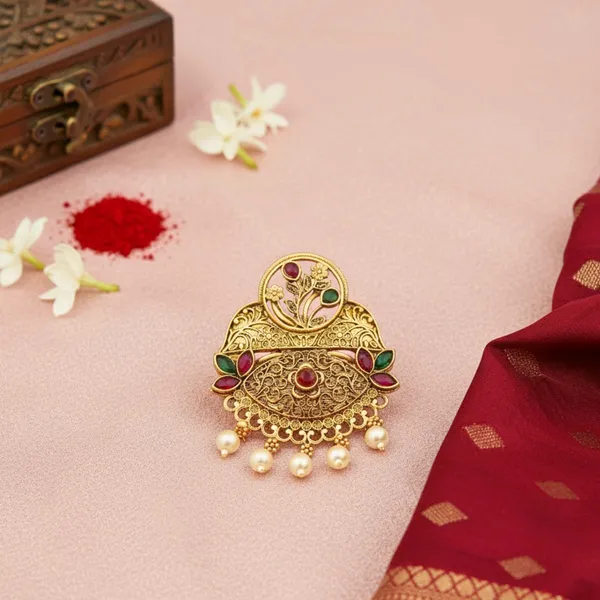 JWELLA_Traditional_Temple_Design_Gold-Plated_Hair_Barrette_Clip_with_Pearl_Dangling_Accents