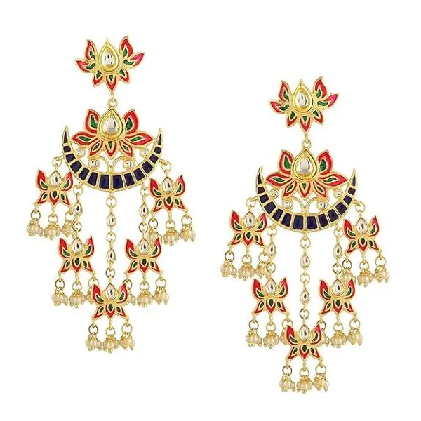 Radiant_Multicolor_Chandelier_Earrings_with_Kundan_and_Enamel_Detailing_For_Women_&_Girls