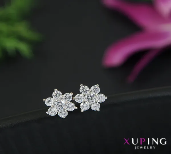 Bowknot_Cubic_Zirconia_Korean_Earring_-_KRNER_5125_For_Women_&_Girls