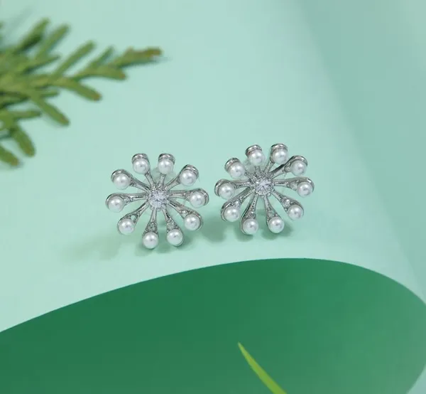 Korean_Floral_Pearl_&_Stone_Earring_-_KRNER_5375_For_Women_&_Girls