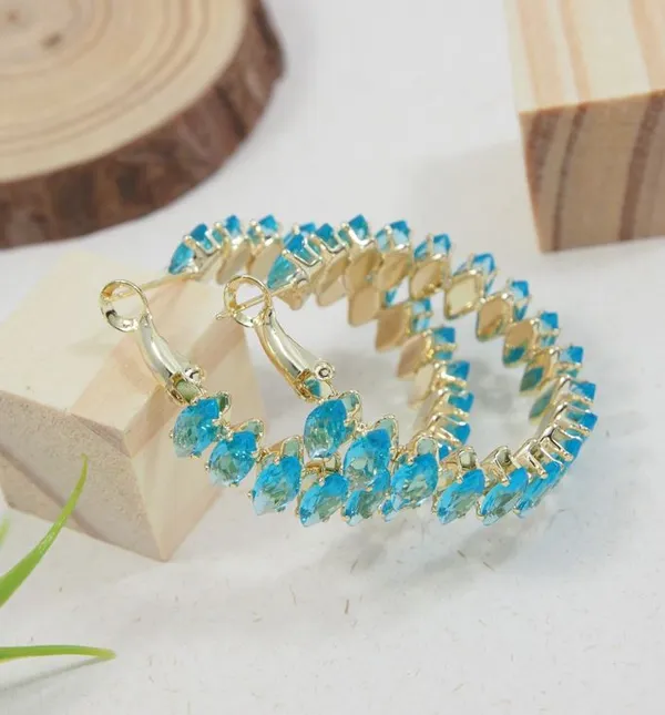 Korean_Cubic_zirconia_Hoops_Earring_-_KRNER_5451_For_Women_&_Girls