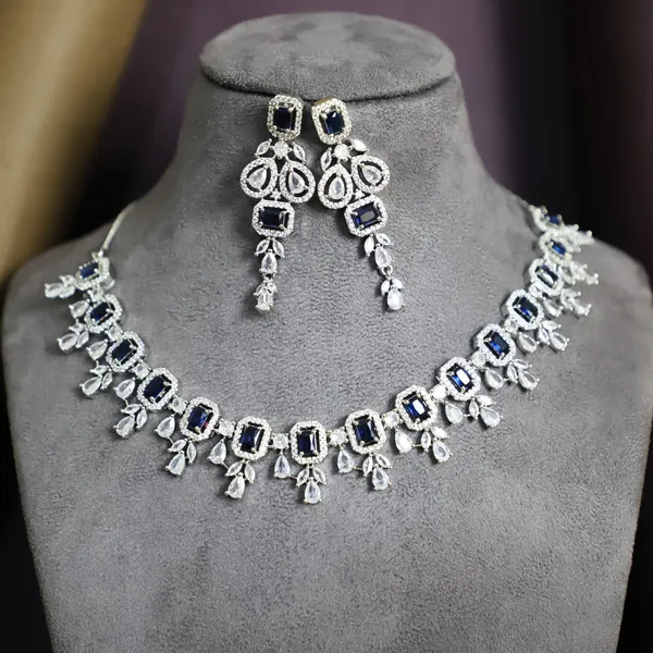 AD_emrald_necklace_set_with_earrings_For_Women_&_Girls