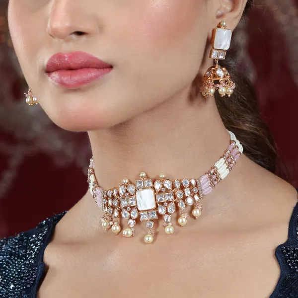 Mother_of_Pearl_&_Polki_Choker_Necklace_Set_For_Women_&_Girls